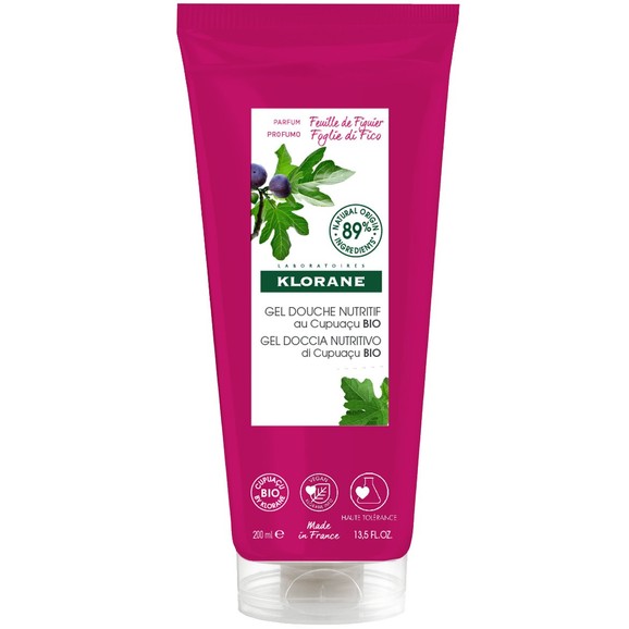 Klorane Nourishing Shower Gel with Organic Cupuacu Fig Leaf 200ml
