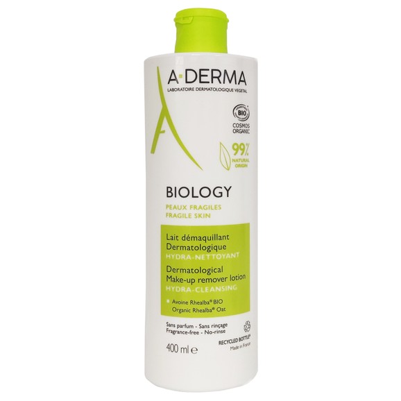 A-Derma Biology Dermatological Make-up Remover Lotion Hydra-Cleansing 400ml