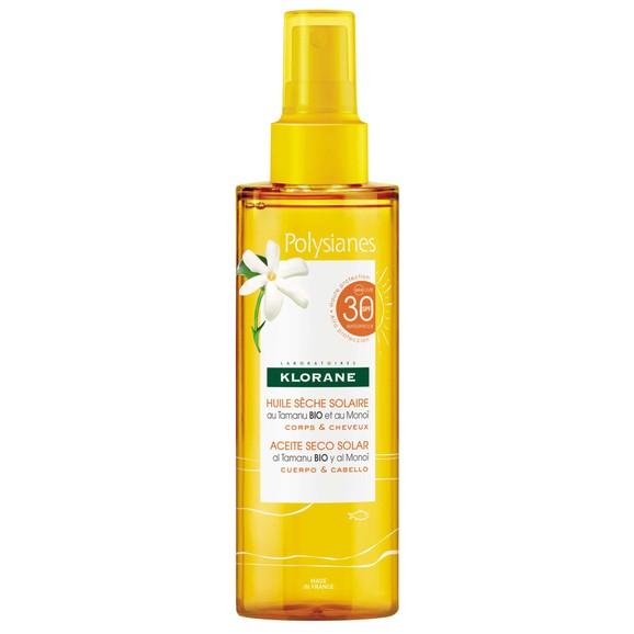 Klorane Sun Polysianes Huile Seche Solaire au Monoi Spf30 Ξηρό Έλαιο Υψηλής Αντηλιακής Προστασίας για Σώμα & Μαλλιά 200ml Klorane Sun Polysianes Huile Seche Solaire au Monoi Spf30 Ξηρό Έλαιο Υψηλής Αντηλιακής Προστασίας για Σώμα & Μαλλιά 200ml