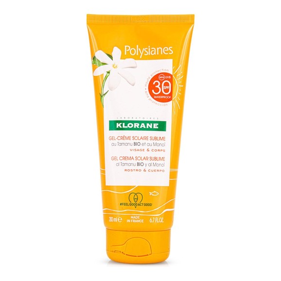 Klorane Sun Polysianes Gel Cream Solar Sublime Spf30 with Monoi & Tamaru 200ml Klorane Sun Polysianes Gel Cream Solar Sublime Spf30 with Monoi & Tamaru 200ml