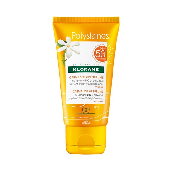 Klorane Sun Polysianes Face Creme Solaire Sublime Spf50 with Monoi & Tamaru 50ml Klorane Sun Polysianes Face Creme Solaire Sublime Spf50 with Monoi & Tamaru 50ml