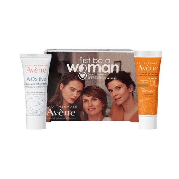 Δώρο Avene First Be a Woman Pack A-Oxitive Smoothing Water Day Cream 5ml & B-Protect Spf50+, 5ml