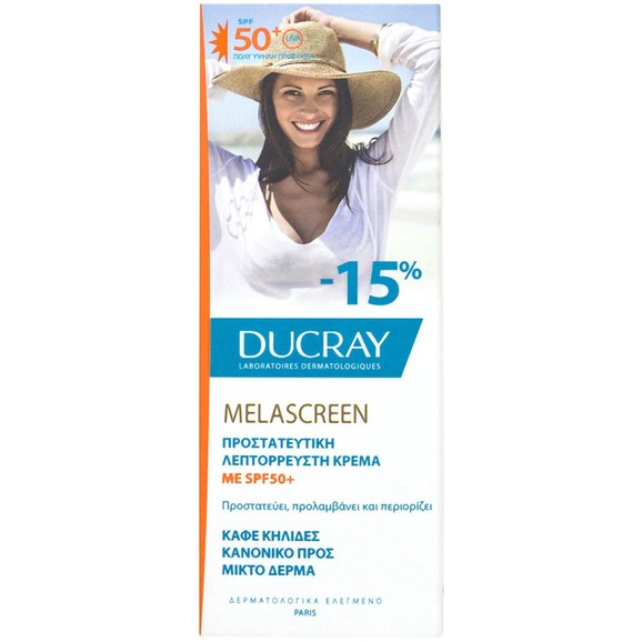 Ducray Melascreen Protective Anti-Spots Fluid Spf50+ for Normal to Combination Skin 50ml Promo -15%