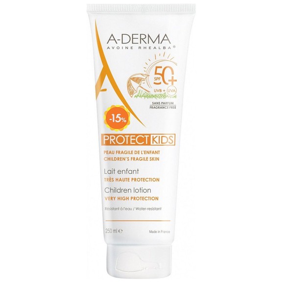 A-Derma Promo Protect Kids Sunscreen Lotion for Face & Body Spf50+, 250ml σε Ειδική Τιμή