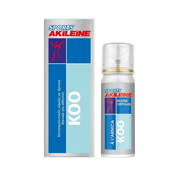 Akileine Sport KOO Crackling Foam Spray Καταπραϋντικός Αφρός σε Spray με Άρνικα Ιδανικό για Αθλητές 50ml
