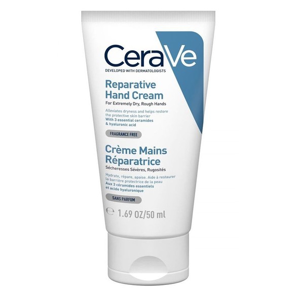 CeraVe Reparative Hand Cream Επανορθωτική Κρέμα Χεριών για Πολύ Ξηρά, Τραχιά Χέρια 50ml