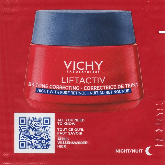 Δείγμα Vichy Liftactiv B3 Tone Correcting Retinol Night Cream 1ml Δείγμα Vichy Liftactiv B3 Tone Correcting Retinol Night Cream 1ml