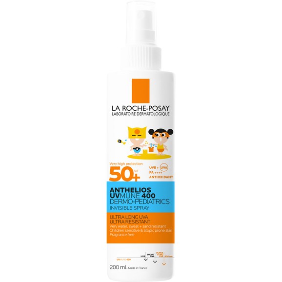 La Roche-Posay Anthelios UV Mune 400 Dermo-Pediatrics Invisible Spray Spf50+, 200ml