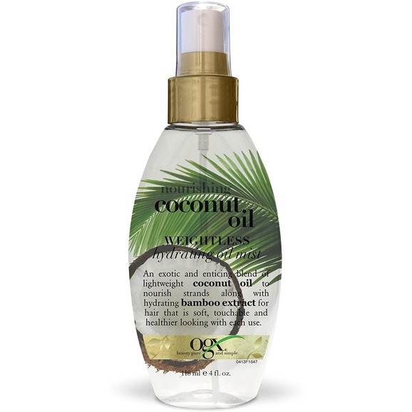 OGX Coconut Oil Weightless Hydrating Oil Mist Θρέψης, Ενυδάτωσης & Ελαστικότητας των Μαλλιών 118ml