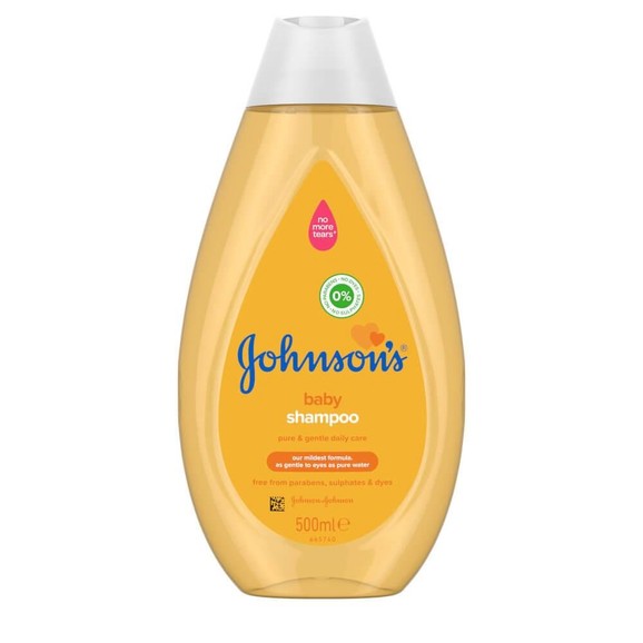 Johnson\'s Baby Shampoo Σαμπουάν Όχι πια Δάκρυα, Καθαρίζει Αποτελεσματικά Αφήνοντας τα Μαλλάκια του Μωρού Λεία και Λαμπερά 500ml