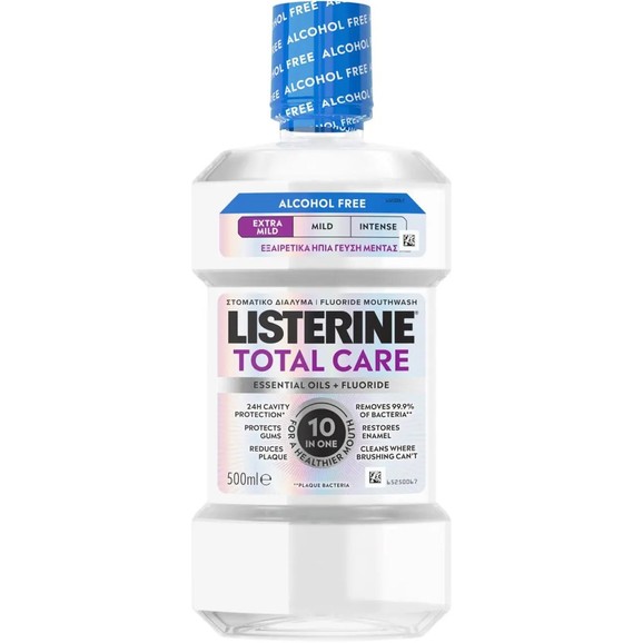 Listerine Total Care Extra Mild Alcohol Free Mouthwash 500ml