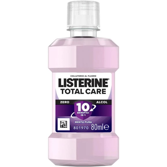 Listerine Total Care Mild Alcohol Free Mouthwash 80ml Travel Size