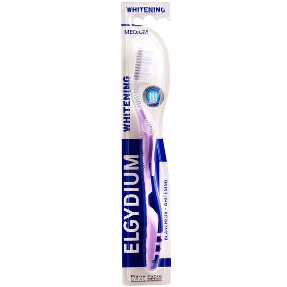 Elgydium Whitening Medium Toothbrush 1 Τεμάχιο - Μωβ