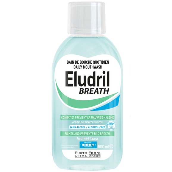 Eludril Breath Daily Mouthwash 500ml