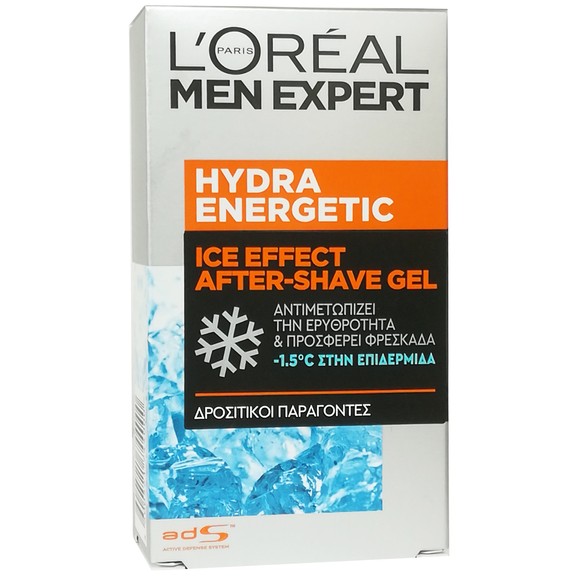 L\'oreal Paris Men Expert Hydra Energetic Ice Effect After-Shave Gel 100ml