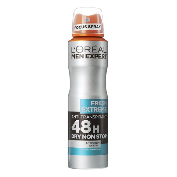 L\'oreal Paris Men Expert Fresh Extreme Spray Ανδρικό Αποσμητικό Spray με 48ωρη Ολική Προστασία για Στεγνή Επιδερμίδα 150ml
