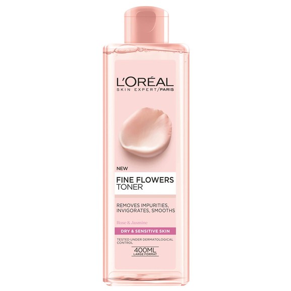 L\'oreal Paris Fine Flowers Tonic Lotion Dry-Sensitive Skin 400ml L\'oreal Paris Fine Flowers Tonic Lotion Dry-Sensitive Skin 400ml