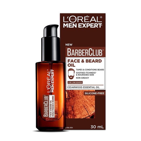 L\'oreal Paris Men Expert BarberClub Face & Beard Oil Ενυδατικό, Καταπραϋντικό Έλαιο για Πρόσωπο & Μούσια 30ml