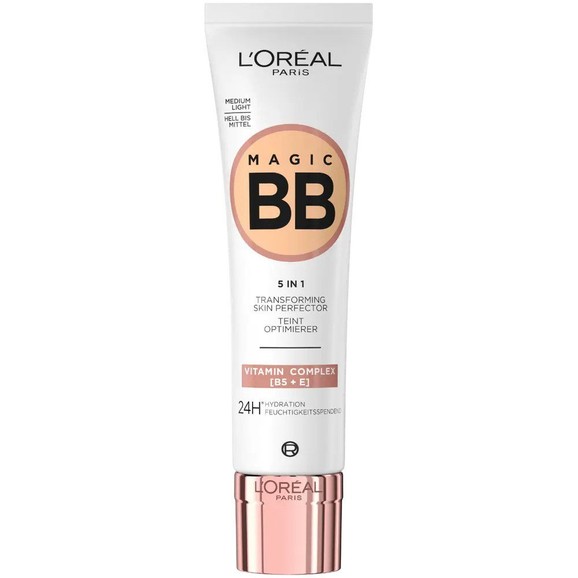 L\'Oreal Paris Magic BB 5 in 1 Skin Perfector Cream 30ml - Medium Light