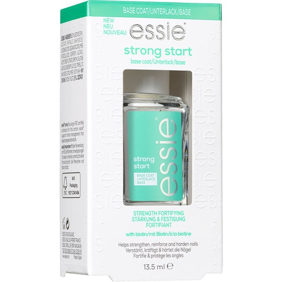 Essie Nail Care Strong Start Base Coat Νέα Βάση με Βιοτίνη για Ενδυνάμωση των Εύθραυστων Νυχιών 13.5ml