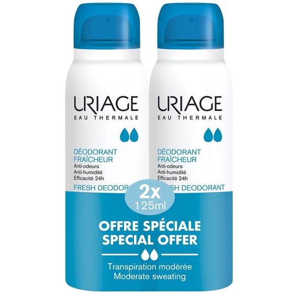 Uriage Πακέτο Προσφοράς Eau Thermale Fresh Deodorant Spray 2x125ml