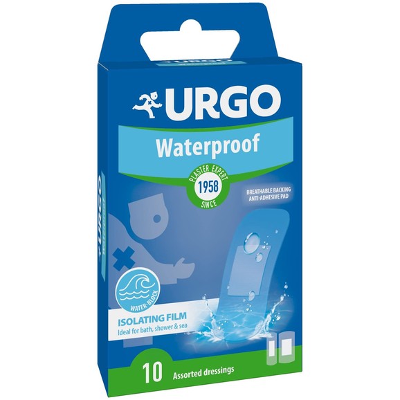 Urgo Waterproof Pads 10 Τεμάχια