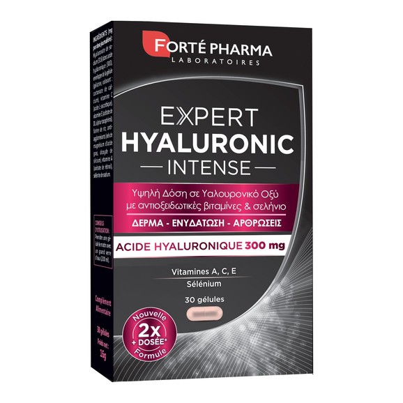 Forte Pharma Expert Hyaluronic Intense Συμπλήρωμα Διατροφής Υψηλής Δόσης Υαλουρονικού Οξέως για Δέρμα & Αρθρώσεις 30caps