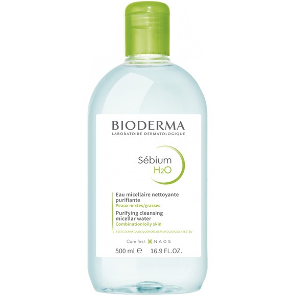 Bioderma Micellar Water Sebium H2O Purifying Cleansing Oily Skin 500ml Bioderma Micellar Water Sebium H2O Purifying Cleansing Oily Skin 500ml