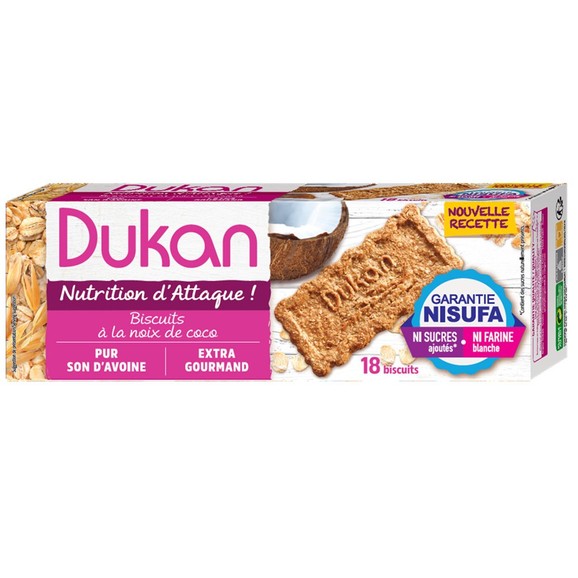 Dukan Nutrition d\' Attaque Biscuits a la Noix De Coco 18 Τεμάχια