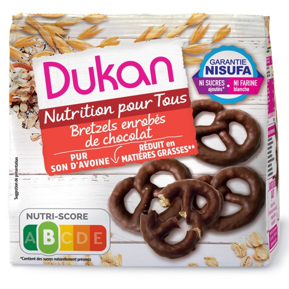 Dukan Nutrition d\' Attaque Bretzels Enrobes de Chocolat 100gr