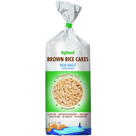 B.Yond Brown Rice Cakes 12 Sea Salt from Hawaii 100g