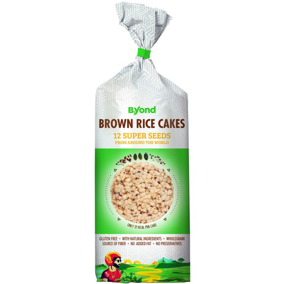 B.Yond Brown Rice Cakes 12 Super Seeds from Around the World 100g