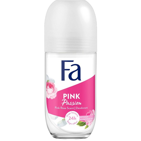 Fa Pink Passion 24h Anti Persprirant Deodorant Roll on with Pink Rose Scent 50ml Fa Pink Passion 24h Anti Persprirant Deodorant Roll on with Pink Rose Scent 50ml