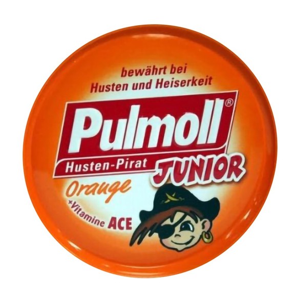 Pulmoll Junior Candies with Orange & Vitamin A, C, E 45gr