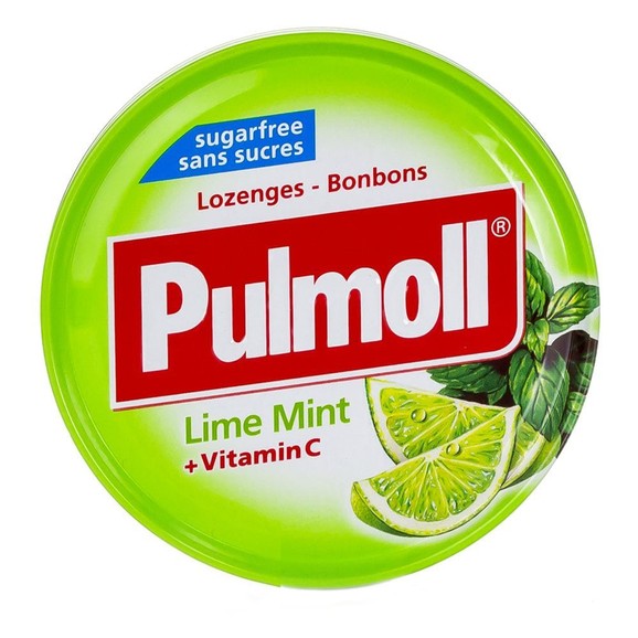 Pulmoll Candies with Lime Mint & Vitamin C 45gr