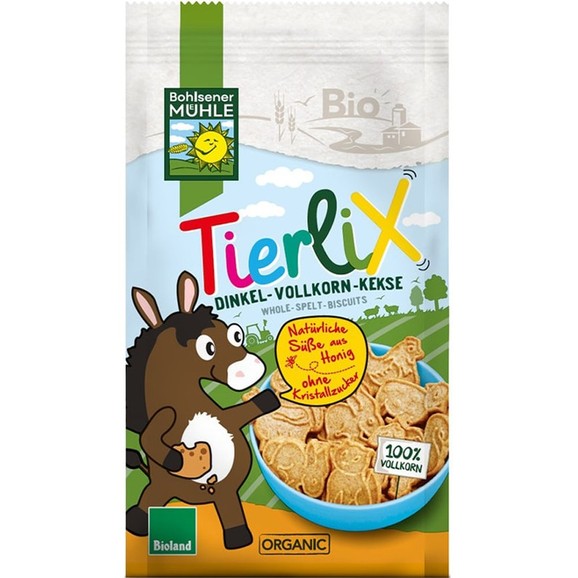 Bohlsener Mühle Tierlix Dinkel Whole Spelt Biscuits 125g