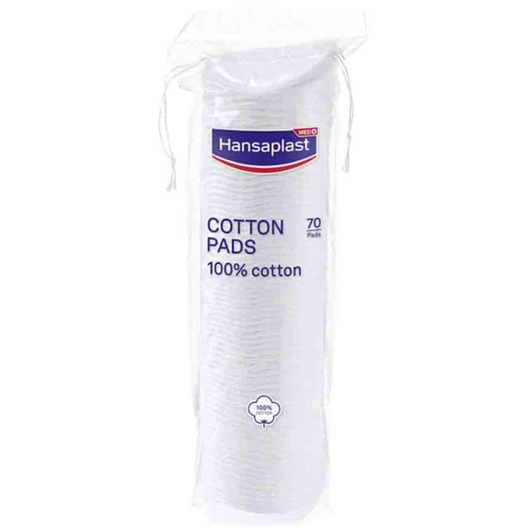 Hansaplast Cotton Pads 70 Τεμάχια Hansaplast Cotton Pads 70 Τεμάχια