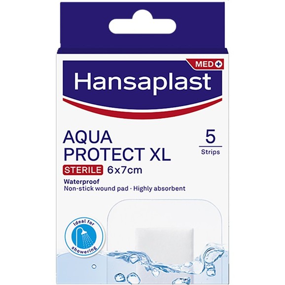 Hansaplast Aqua Protect XL Sterile Strips 6x7cm 5 Τεμάχια