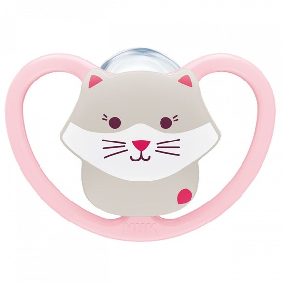 Nuk Space Silicone Soother 18-36m Ροζ 1 Τεμάχιο, Κωδ 10177226