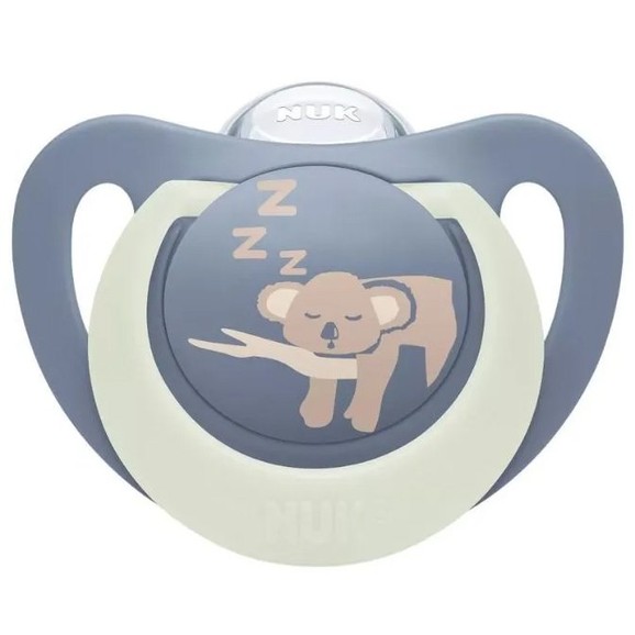 Nuk First Choice Night Silicone Soother 6-18m 1 Τεμάχιο - Μπλε