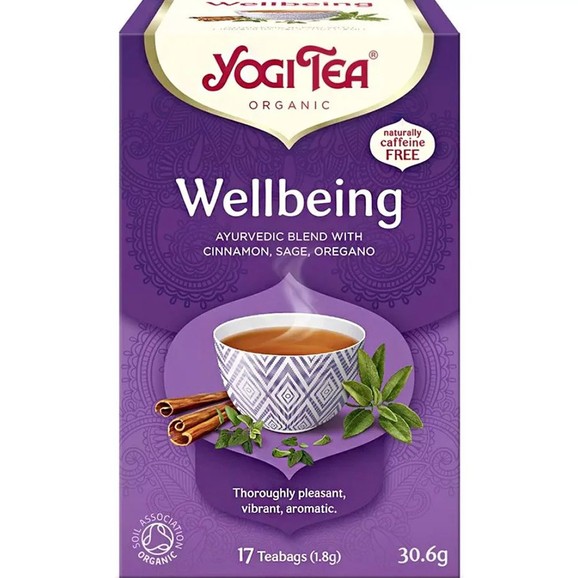 Yogi Tea Wellbeing Ayurvedic Blend 17 Teabags (17 Φακελάκια x 1.8g)