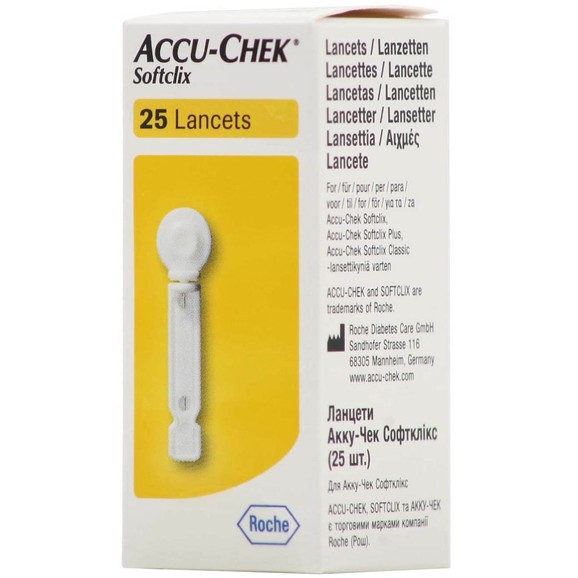 Accu-Chek Softclix Lancets 25 Τεμάχια