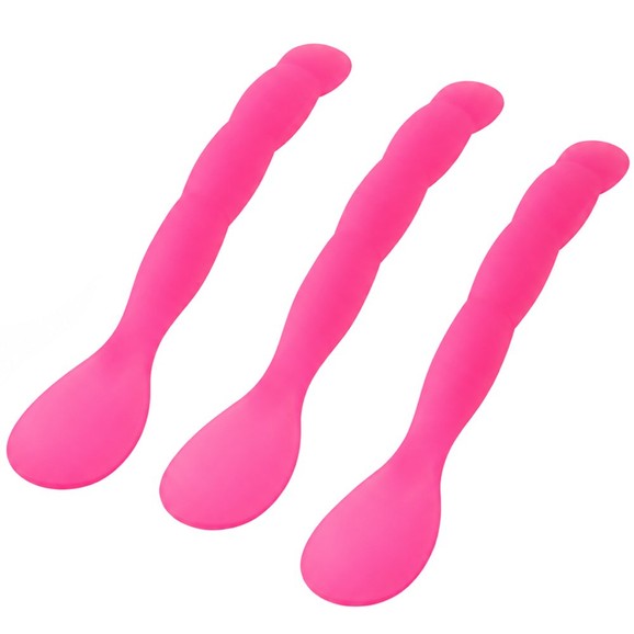 Mam Primamma Κωδ 820G 6m+ Soft Weaning Spoon 3 Τεμάχια - Ροζ