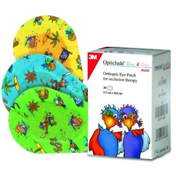 3M Opticlude Junior Boys & Girls Eye Patches Maxi 20 Τεμάχια