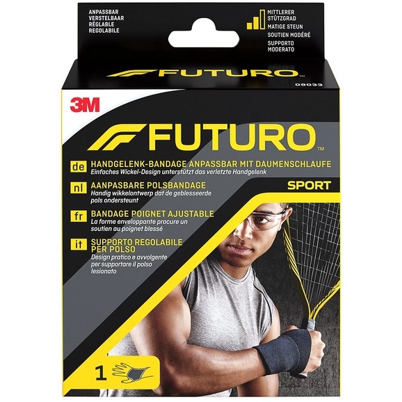 3M Futuro Sport Ρυθμιζόμενο Περικάρπιο Basic 09033 One Size 1 Τεμάχιο