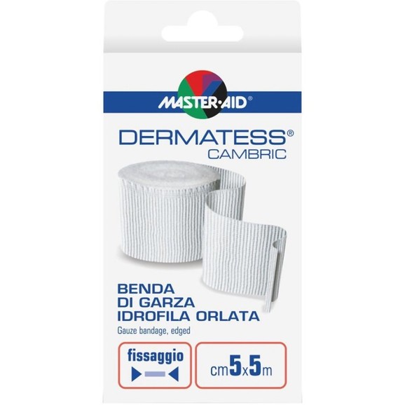 Master Aid Dermatess Cambric Gauze Bandage 5cm x 5cm 1 Τεμάχιο