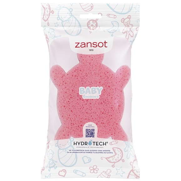 Zansot Baby 6 Months Sponge 1 Τεμάχιο - Ρόζ Χελωνίτσα