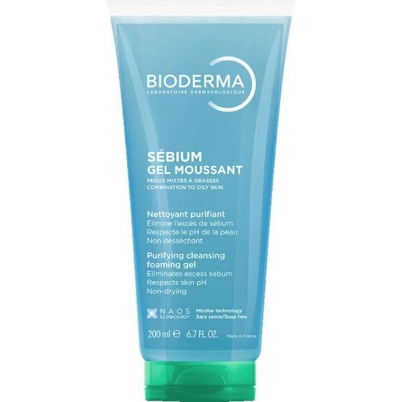 Bioderma Sebium Purifying Cleansing Foaming Gel Moussant 200ml