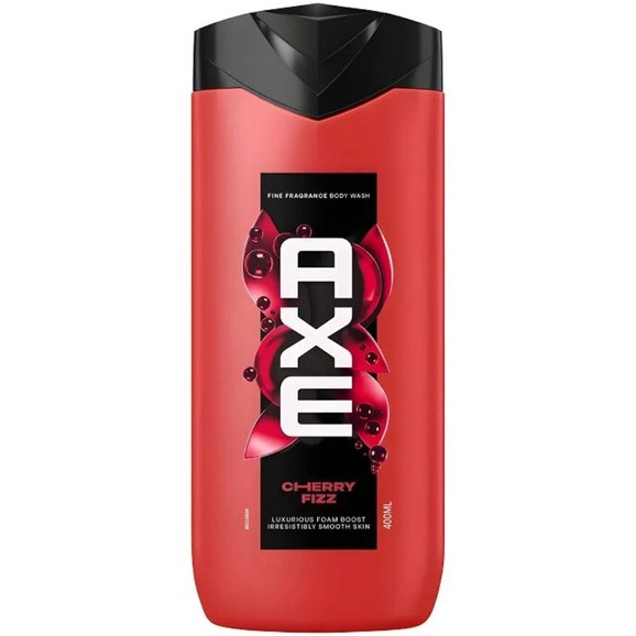 Axe Cherry Fizz Luxurius Foam Boost Irresistible Smooth Skin Fine Fragrance Body Wash 400ml