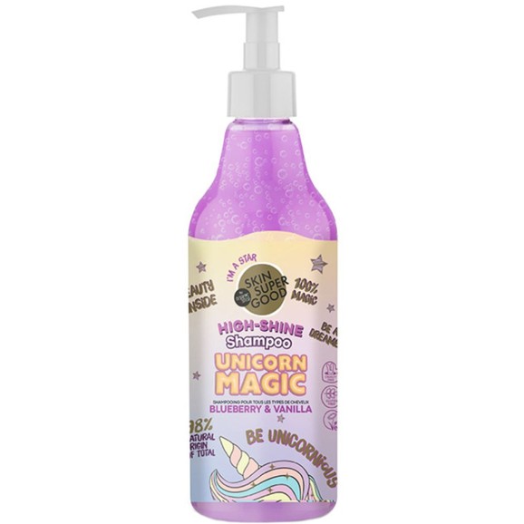 Organic Shop Unicorn Magic High Shine Blueberry & Vanilla Shampoo 500ml